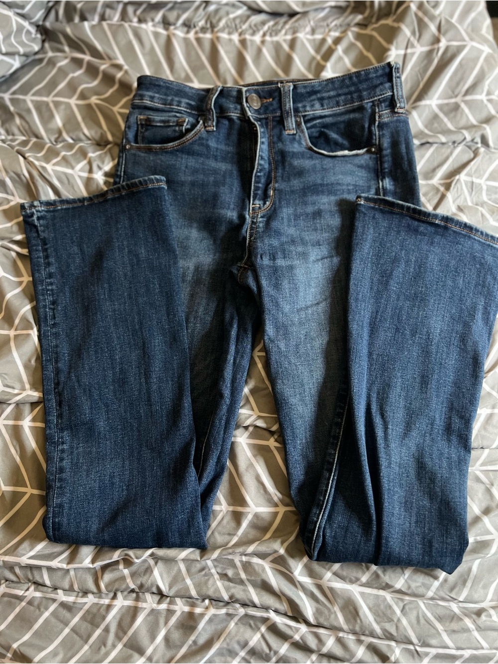 Women’s Dark Blue Straight-Leg Jeans